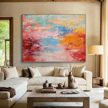 Load image into Gallery viewer, Hand - painted Generous - sized Color Explosion Abstract Acrylic Art for Artistic Studios LargeART0030
