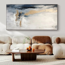 Load image into Gallery viewer, Gray &amp; Gold Abstract, Great for Luxury Bedroom &amp; Sophisticated Living Room LargeART1338
