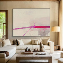 Load image into Gallery viewer, Minimalist Pink and Gray Abstract Painting for Calm Bedroom &amp; Simple - Styled Boutique DKH279
