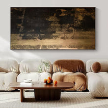 Load image into Gallery viewer, Dark Textured Abstract Canvas Painting, Perfect for Industrial - Chic Lounge &amp; Dramatic Entryway LargeART1295
