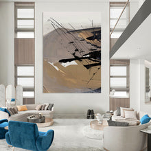 Load image into Gallery viewer, Desert Wind Trails – Earthy Tones with Dynamic Black Strokes DTP201
