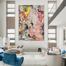 Load image into Gallery viewer, “Wildly Colorful Abstract Mélange” – Vivid Abstract Painting with a Myriad of Hues DTP097
