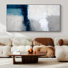 Load image into Gallery viewer, Gray - Blue Minimalist Flow Acrylic Art, Great for Bedroom &amp; Office LargeART1033
