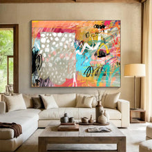 Load image into Gallery viewer, Bold Color Splash Abstract Art for Trendy Teen Room &amp; Urban Café DKH078
