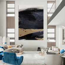 Load image into Gallery viewer, Stormy Mesa – Dark Black and Earthy Beige Layers DTP203
