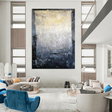 Load image into Gallery viewer, “Textured Grey and Beige Abstract” - Minimalist Abstract Art on Canvas DKH1577
