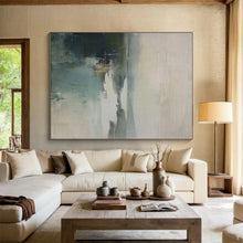 Load image into Gallery viewer, Large Misty Landscape Abstract - Ideal for Coastal Cottage &amp; Serene Reading Nook LargeART0740
