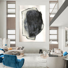 Load image into Gallery viewer, Expressionist Abstract Art, Monochromatic Textured Painting for Modern Gallery Wall &amp; Edgy Studio LargeART2252
