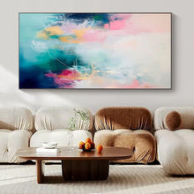 Load image into Gallery viewer, Soft Color Abstract Canvas Painting, Perfect for Romantic Bedroom &amp; Calming Spa Area LargeART1173
