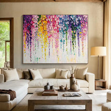 Load image into Gallery viewer, Hand - painted Massive Colorful Dripping Circles Acrylic Art for Playful Kids’ Rooms LargeART1768
