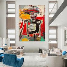 Load image into Gallery viewer, “Chaotic Robot - like Figure” – Abstract Expressionist Painting with Bold Lines and Colors DTP094
