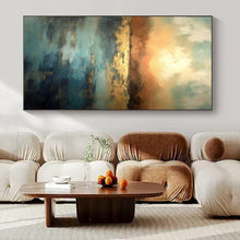 Load image into Gallery viewer, Sunset Horizon Abstract Acrylic Art, Fit for Dining Area &amp; Coastal Home LargeART1028
