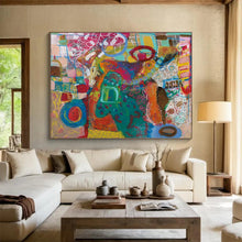 Load image into Gallery viewer, “Colorful Abstract Garden” - Whimsical Abstract Acrylic, Good for Conservatory and Bedroom DLZ244
