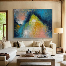 Load image into Gallery viewer, Hand - painted Massive Textured Color Block Abstract Acrylic Art for Modern Galleries LargeART0057
