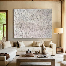 Load image into Gallery viewer, Massive Intricate Gray Lines Acrylic for Minimalist Study &amp; Calming Yoga Studio LargeART0306
