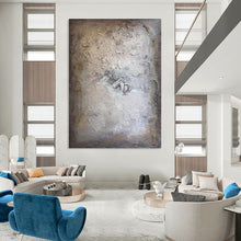 Load image into Gallery viewer, Textured Neutral Abstract – Mixed - Media with Subtle Tones DTP258
