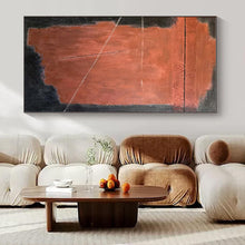 Load image into Gallery viewer, Red Black Abstract Canvas Painting, Suited for Dramatic Dining Room &amp; Edgy Home Office LargeART1320
