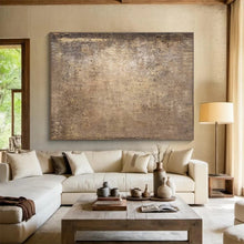 Load image into Gallery viewer, Earth - Toned Textured Abstract Painting on Canvas - “Time - Worn Stories” DKH602
