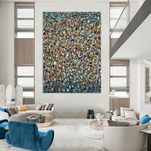 Load image into Gallery viewer, Multicolored Pointillism Abstract Creation - Fits Creative Studio &amp; Lounge Area LargeART2348
