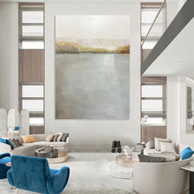 Load image into Gallery viewer, “Serene Lake &amp; Horizon” - Tranquil Landscape Art on Canvas DKH1511
