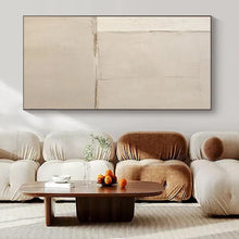 Load image into Gallery viewer, Minimalist White Abstract Canvas Painting, Ideal for Modern Hallway &amp; Minimalist Bedroom LargeART1304
