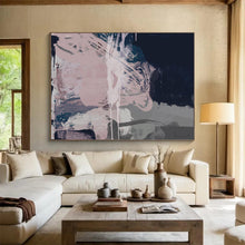 Load image into Gallery viewer, Soft Pink - Purple Abstract Fusion Acrylic painting DLZ142
