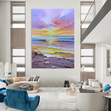 Load image into Gallery viewer, Pastel Sunset Seaside – Impasto Oil Landscape DTP261
