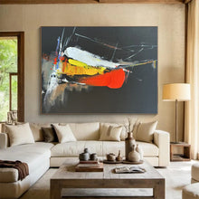 Load image into Gallery viewer, Gray - Pink Graffiti - Inspired Abstract Painting, Brightening Art Studios &amp; Eclectic Living Room Feature Walls LargeART0812
