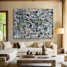Load image into Gallery viewer, Multi - Color Splatter - Eclectic Living Room Art LargeART1590
