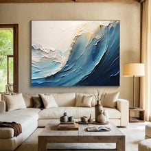 Load image into Gallery viewer, 3D Sea Wave - Coastal Living Room Art LargeART1554
