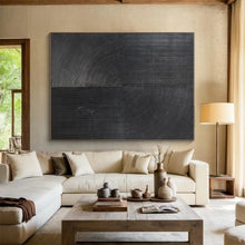 Load image into Gallery viewer, Black Linear Abstraction Art for Modern Office Lobby &amp; Industrial - Style Home LargeART0904
