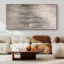Load image into Gallery viewer, Hand - painted Substantial Gray Textured Abstract Acrylic Art for Industrial - Style Lofts LargeART0110
