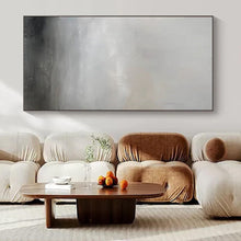 Load image into Gallery viewer, Gray Abstract Mistscape Acrylic Art, Nice for Meditation Room &amp; Guest Bedroom LargeART1013
