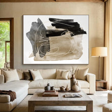 Load image into Gallery viewer, Enormous Earth - Toned Abstract Composition Acrylic for Bohemian Living Room &amp; Rustic Café LargeART0337

