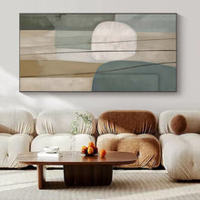 Load image into Gallery viewer, Soft - Toned Geometric Abstract Acrylic Art, Ideal for Minimalist Living Room &amp; Home Office LargeART1054
