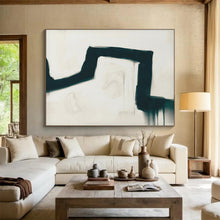 Load image into Gallery viewer, Black and White Fluid Abstract Abstract acrylic painting DLZ115

