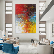 Load image into Gallery viewer, Vibrant Color Chaos Abstract – Energetic Acrylic with Bold Palette DTP254
