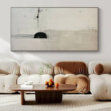 Load image into Gallery viewer, Black and White Minimalist Abstract Art for Modern Office Reception &amp; Zen - inspired Home Library LargeART0934
