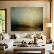 Load image into Gallery viewer, Softly Colored Abstract Landscape Painting on Canvas - “Misty Morning” DKH773
