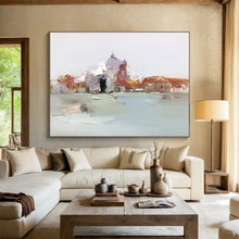 Load image into Gallery viewer, Impressionistic Venice Scene Abstract Painting on Canvas - “Venice Haze” DKH631
