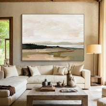 Load image into Gallery viewer, Soft - Toned Landscape Abstract Painting for Bohemian Bedroom &amp; Cozy Café DKH242
