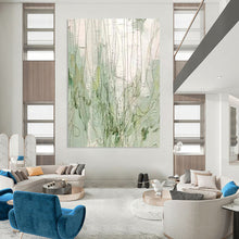 Load image into Gallery viewer, Green Line - Drawn Abstract Art, Good for Botanical Studio &amp; Zen Meditation Space LargeART2280
