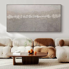 Load image into Gallery viewer, Hand - painted Large - scale Gray Textured Vertical Abstract Acrylic Art for Minimalist Offices LargeART0113
