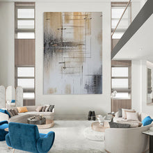 Load image into Gallery viewer, “Earth - Toned Geometric Abstract” Modern Painting on Canvas, Sophisticated Decor Pick DKH979
