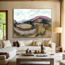 Load image into Gallery viewer, Colorful Rolling Hills Landscape Abstract acrylic painting DLZ126
