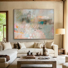 Load image into Gallery viewer, Soft - Toned Abstract Painting for Spa Relax Area &amp; Minimalist Living Room DKH203

