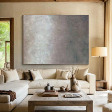 Load image into Gallery viewer, Gradient Gray Abstract Acrylic Art - Ideal for Serene Bedroom &amp; Minimalist Gallery LargeART0562
