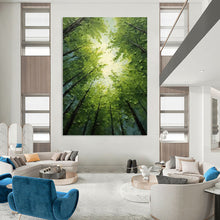 Load image into Gallery viewer, Sunlit Forest Canopy – Impasto Oil Landscape DTP266
