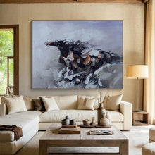 Load image into Gallery viewer, Abstract Horse Painting for Equestrian - Themed Study &amp; Rustic Living Room DKH306
