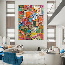 Load image into Gallery viewer, “Color Patch” Mixed bright colors, patchwork - like shapes. DTP293
